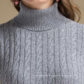 Luxus Kaschmir-Pullover für Frauen Benutzerdefinierte Revers Pullover Wolle Kaschmir Mischung Pullover